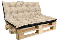 Cuscini da giardino AIO FACTORY 120x80 cm impermeabili beige pallet