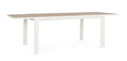 Tavolo Allungabile da Esterno 160-240x100x75h cm in Alluminio e Polywood Belmar Vapor