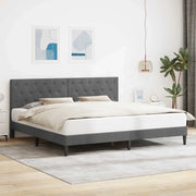 Struttura del letto Grigio Scuro 180 x 200 cm Velluto 3414677