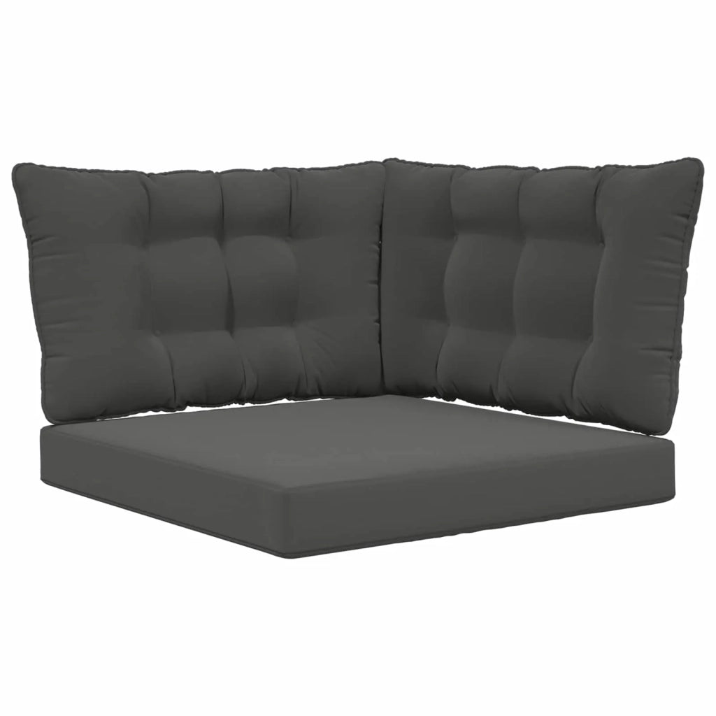 Cuscino per divano da esterno 3 pcs Antracite Poliestere