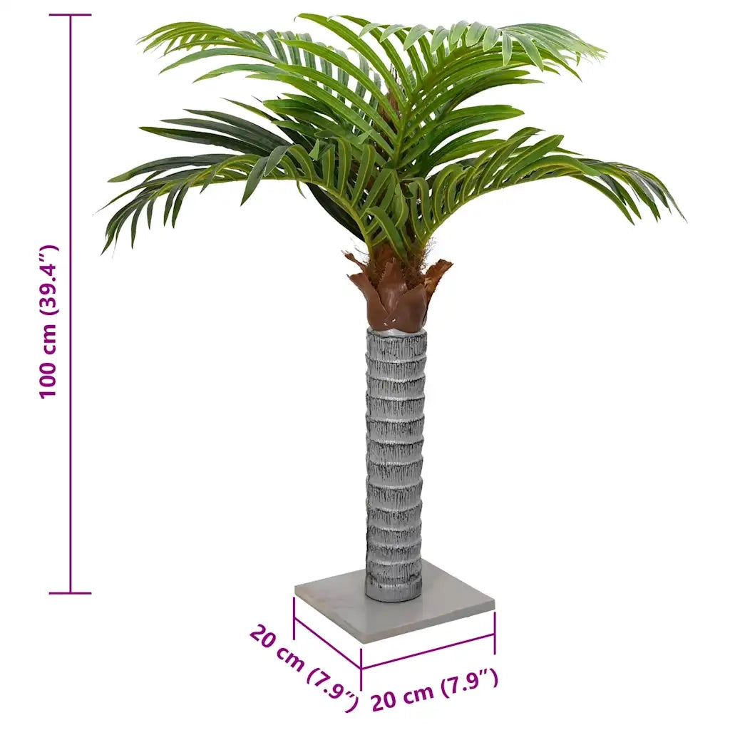 Palma Artificiale 6 Foglie 100 cm Verde CFW3968238