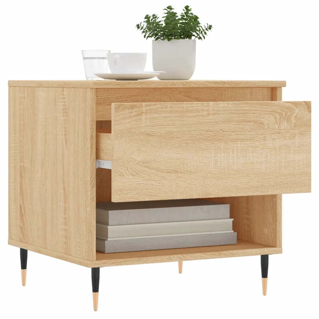 Tavolini Salotto 2pz Rovere Sonoma 50x46x50cm Legno Multistrato 830899