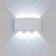 APPLIQUE MODERNA LUCE A LED LAMPADA DA PARETE MURO DA 16W PER ESTERNO BIANCA LUCE FREDDA 6500K