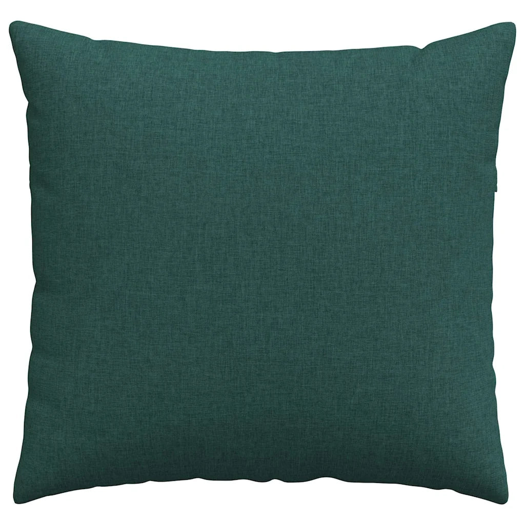 Cuscini da Divano 2 pz-Set di 2 Cuscini per Sofa Verde Scuro 45 x 45 cm Tessuto