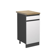 Vicco Mobiletto base per cucina Bianco 40 cm , PL Rovere