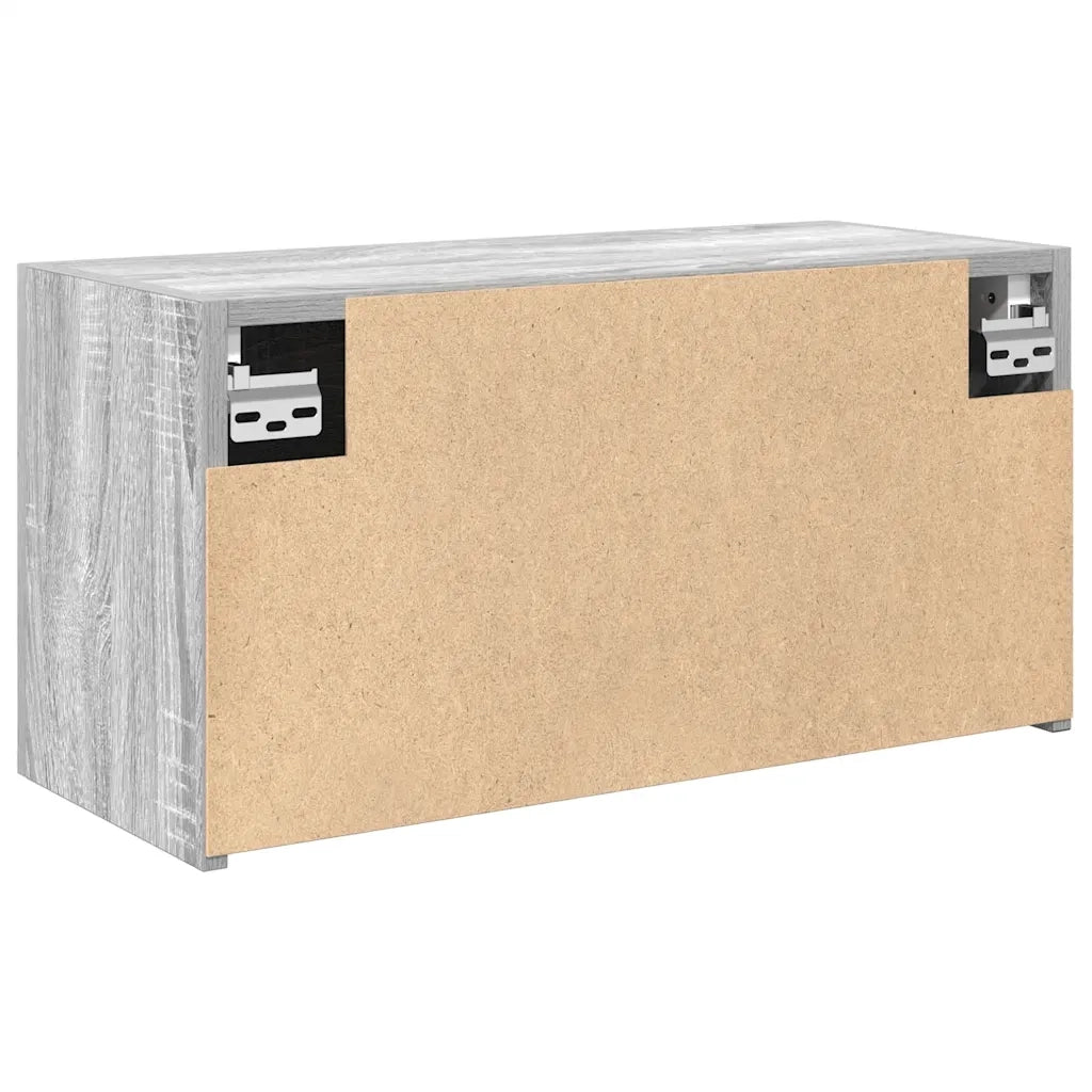Armadietto Bagno Grigio Sonoma 60x25x30 cm in Legno Multistrato 860063