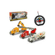 Trade Shop - Camion Scavatutto Da Lavoro Radiocomandato 4 Funzioni In Tre Colori -