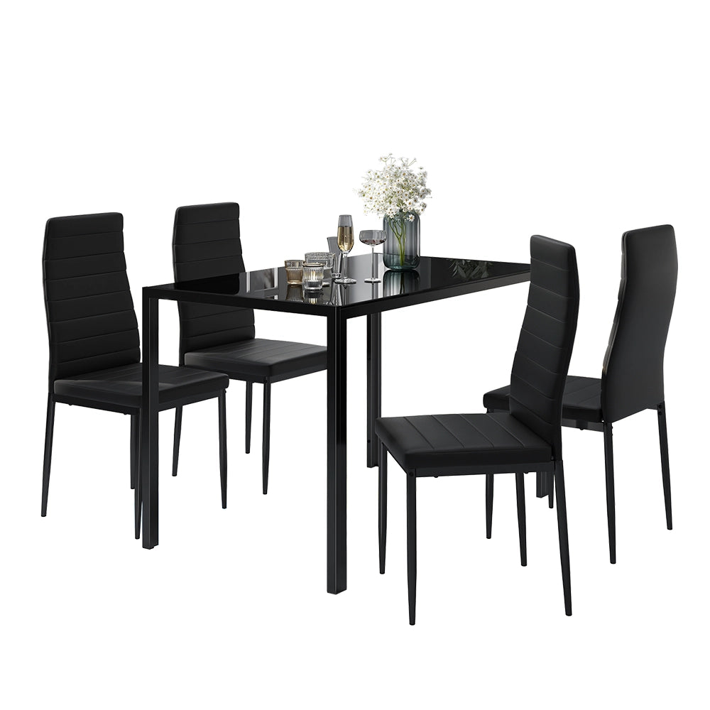 Vicco Set di tavoli da pranzo Nero 120 x 75 cm Set di 4