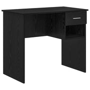 Scrivania | Tavolo da Ufficio Rovere Nero 90 x 49 x 75 cm Legno multistrato