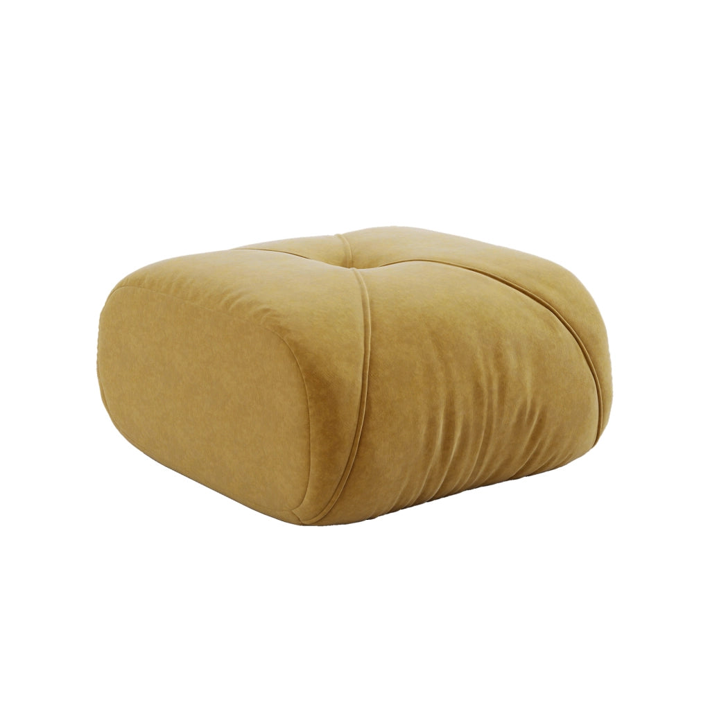 Divano ergonomico in ciniglia giallo