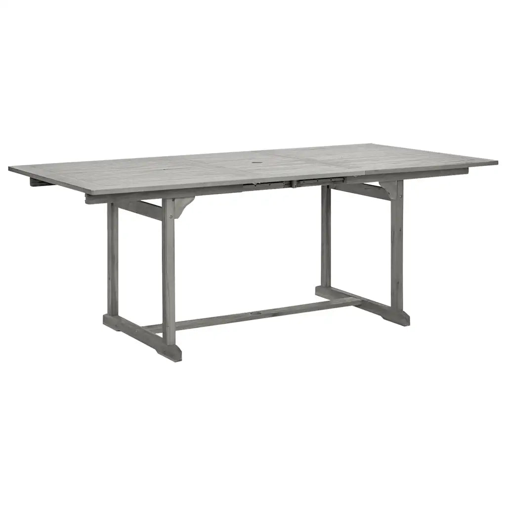Tavolino da Giardino | Tavolo da Pranzo per Esterni (150-200)x100x75cm Massello Acacia