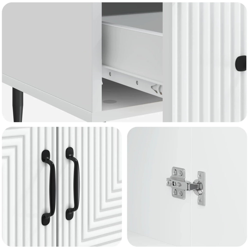 Credenza Bianco 66 x 34,5 x 95 cm Legno ingegnerizzato 894895
