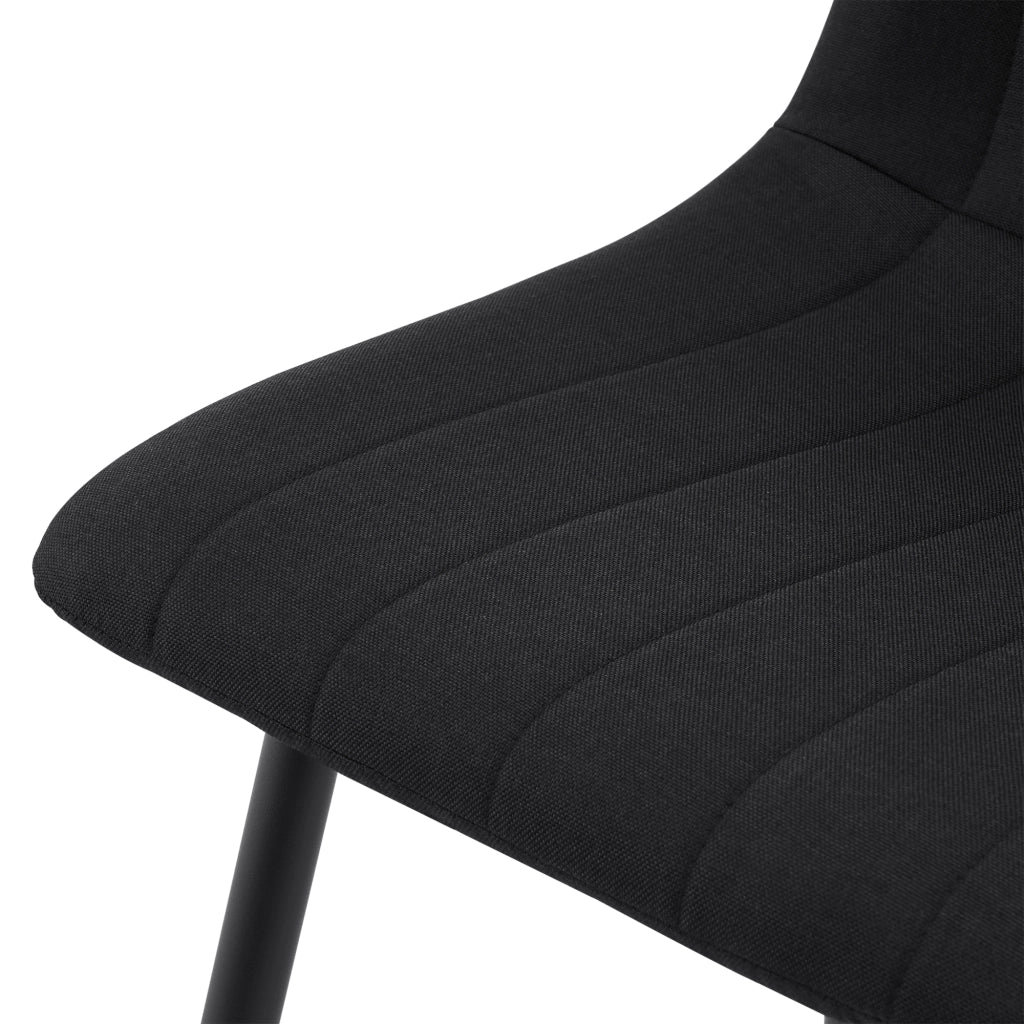 Set Elsern di 4 Sedie da Sala Pranzo Poltroncine Decorative - Nero [en.casa]