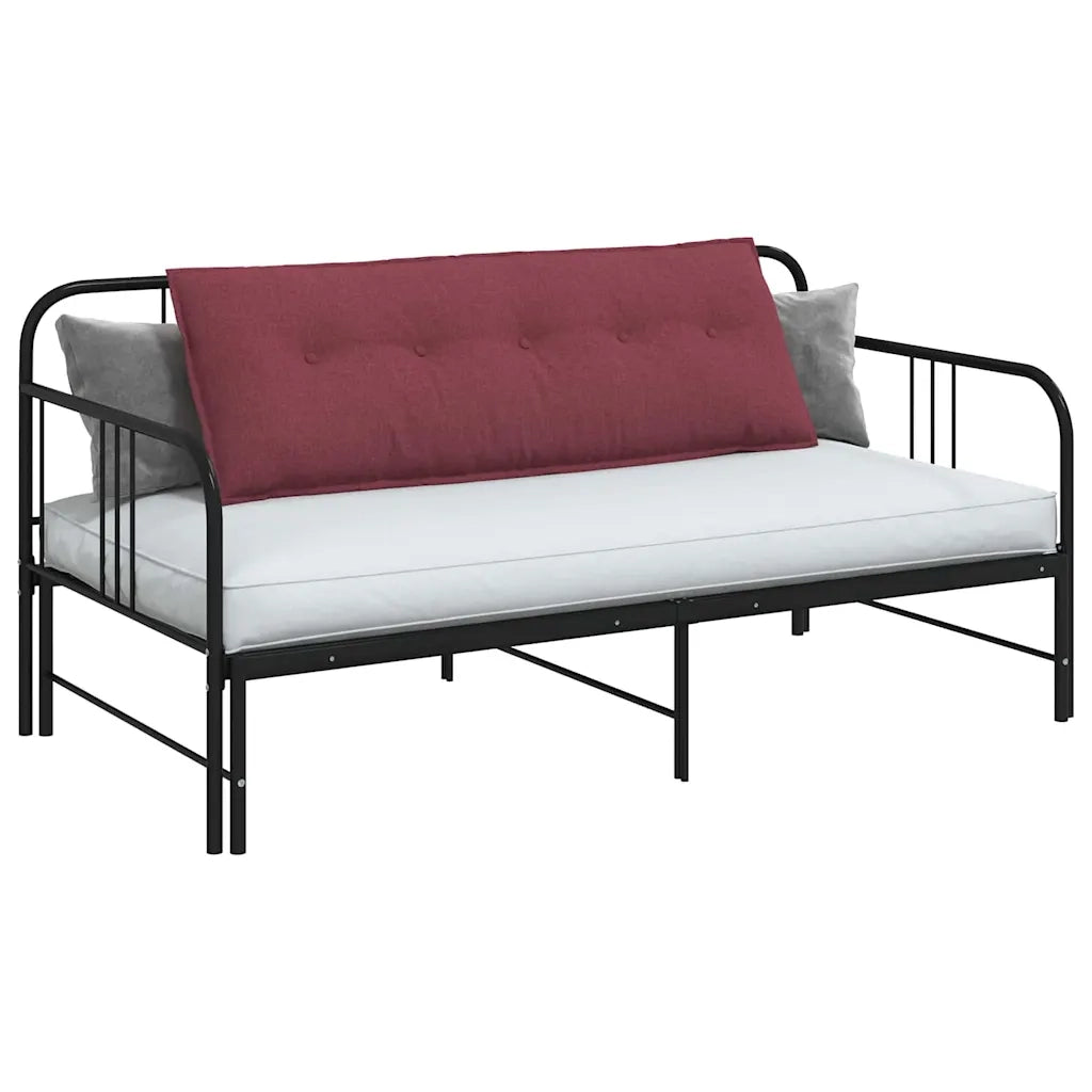 Cuscino per Schiena Rosso Vino 140 x 19 x 50 cm Tessuto