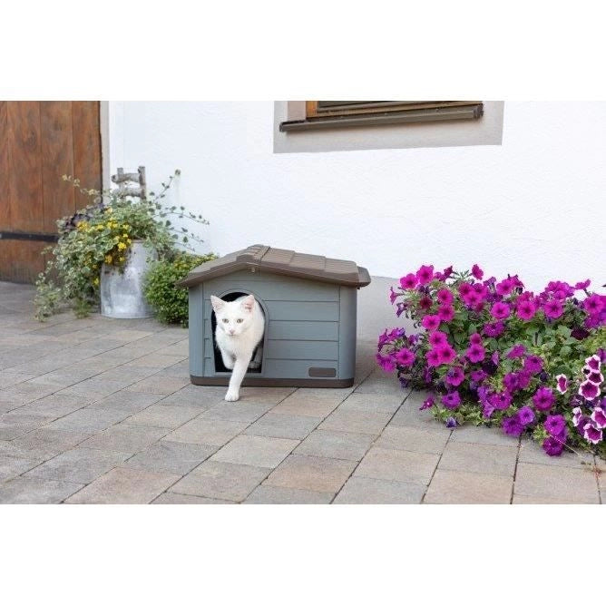 Casetta per gatti - KERBL - PAOLA Eco XL - 75 x 59 x 55 cm - Interno/esterno