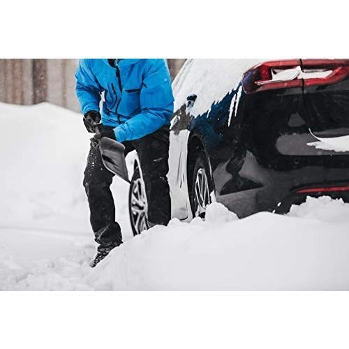 Fiskars 1019353 Solid Pala da neve per auto 63 cm lama 22 cm plastica rinforzata fibra di vetro colore Nero