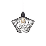 Nowodvorski WAVE lampadario sospeso nero metallo Ø40 E27