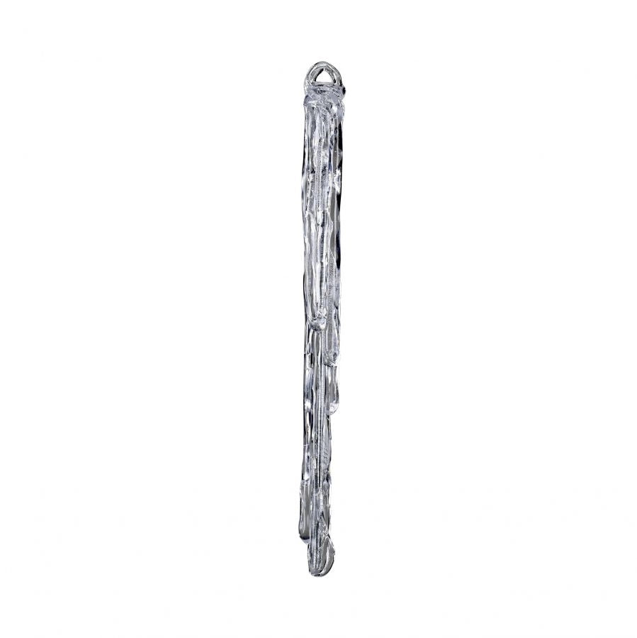 Ghiacciolo argento cm 20  in plastica