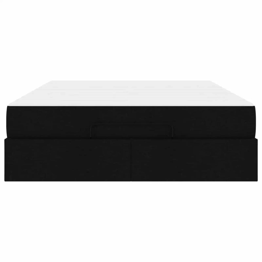 Struttura letto con materasso 2 pcs Nero Tessuto 3399496