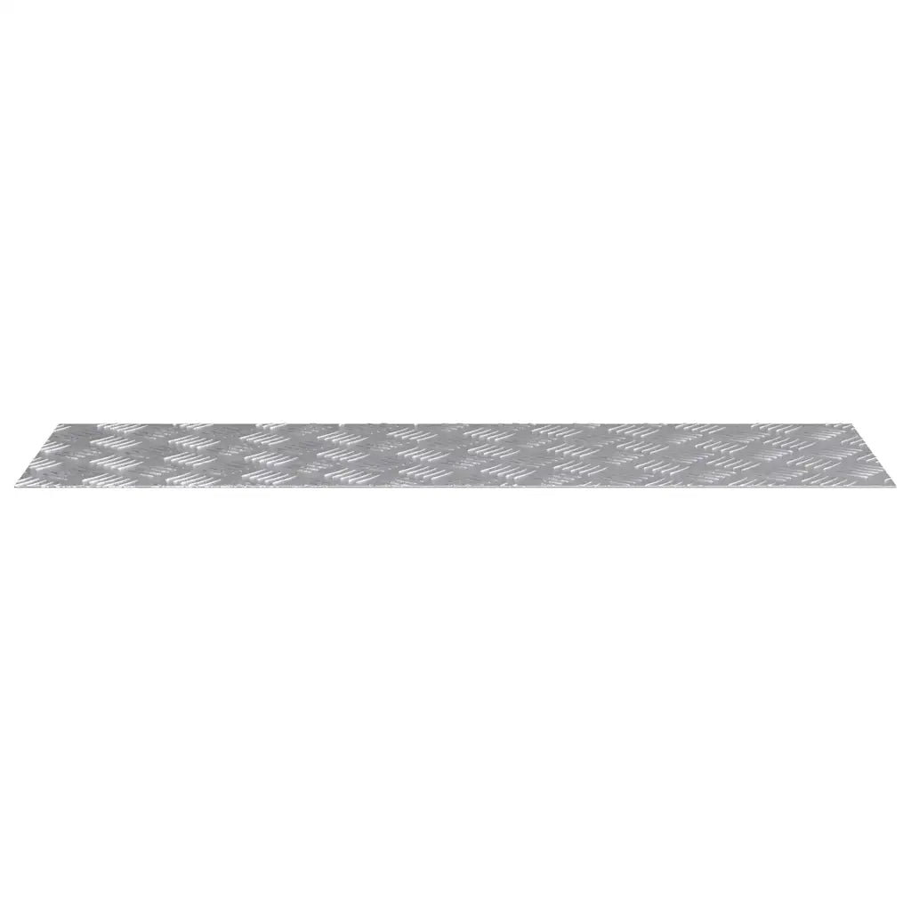 Gradini per Scale 2 pz | Tappetini per scale autoadesivi Argento 100 x 30 cm Alluminio