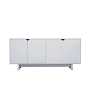 Credenza in legno "Doruk" - 180 x 40 x 81 cm - Bianco