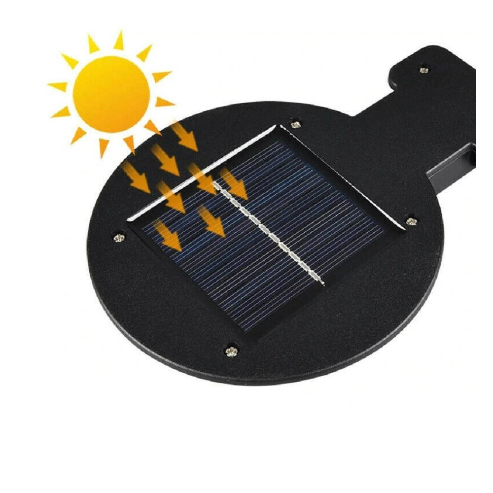 Trade Shop - Applique Faro Lampione Pannello Solare Fotovoltaico Sensore Movimento Jx-166 -