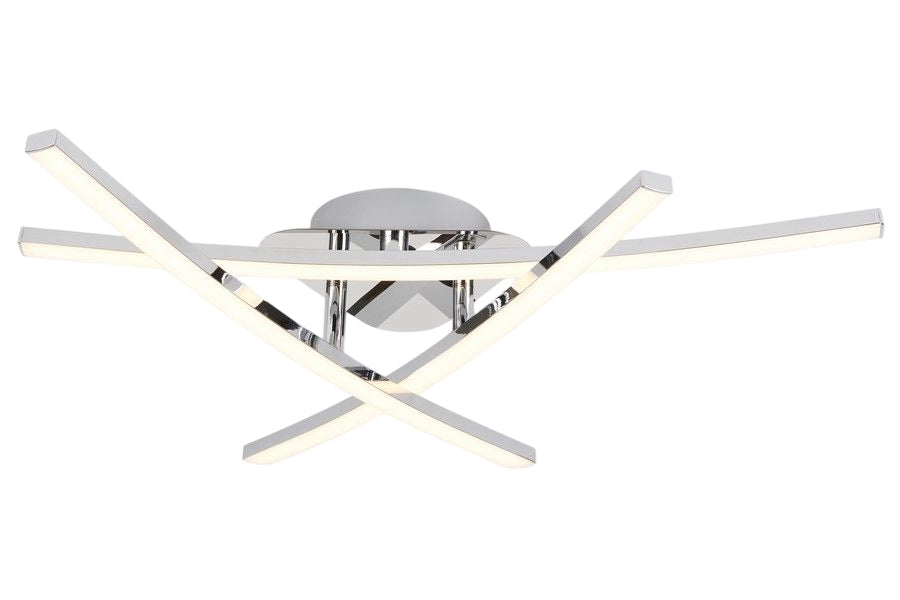Plafoniera LED Oren 18W cromata 3 barre 50cm Reality