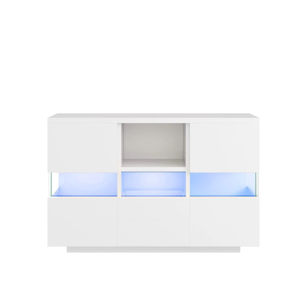 Mobile Soggiorno Sospeso e a Terra ¨C MINIMAL ¨C Bianco, Multistrato