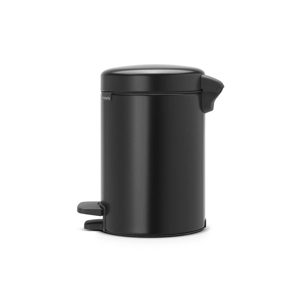 Brabantia Pedal Bin newIcon Rotondo Nero