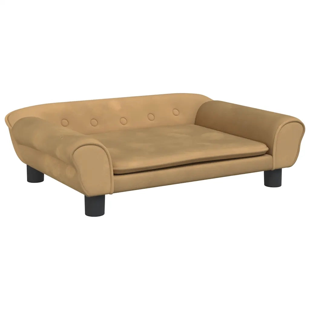 Divano per Bambini-Sofa-Divanetto Marrone 70x45x26 cm in Velluto