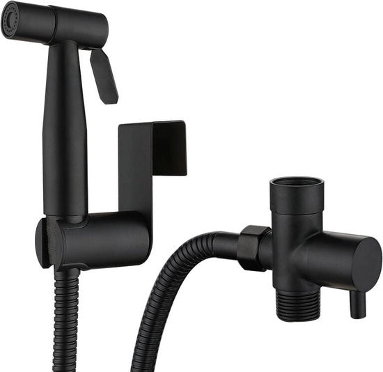 Set di doccia per il bagno, set di doccia per il bagno completo in nero, set di doccia per il bagno, getto per l'igiene personale quotidiana, testa di doccia per il bagno con tubo, nero