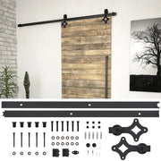 Kit di Binari per Porte Scorrevoli SKIEN 200 cm Acciaio Nero 145261