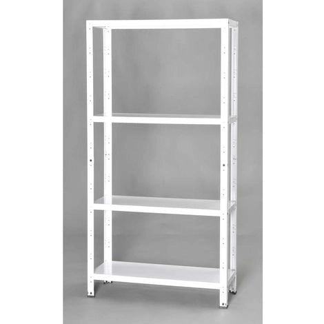 Kit scaffale 4 ripiani 75x30x145 cm