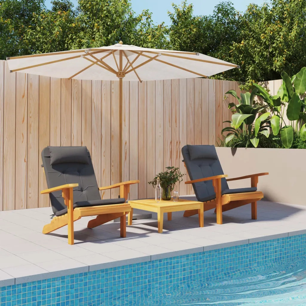 Cuscini per Sedia Adirondack 2 pz Antracite in Tessuto Oxfordcod mxl 94310