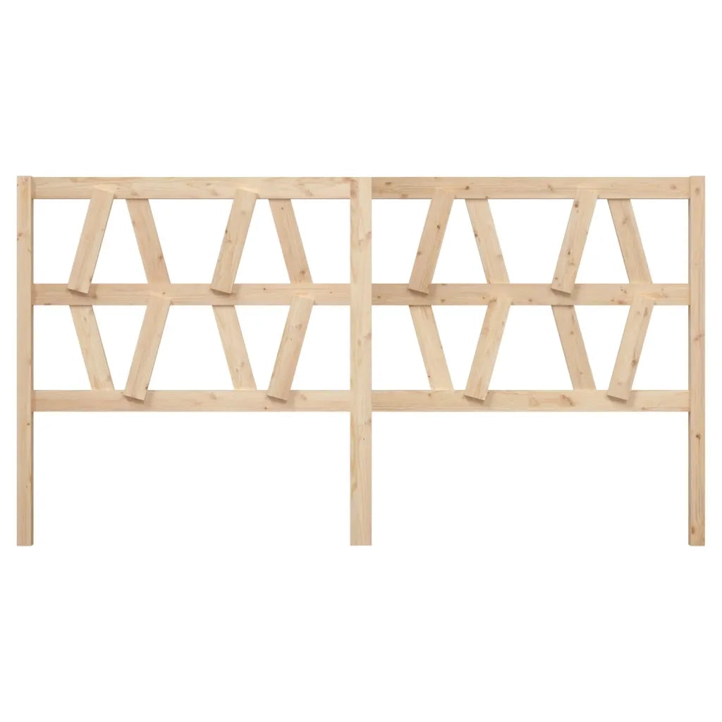 Testiera per Letto 206x4x100 cm in Legno Massello di Pino