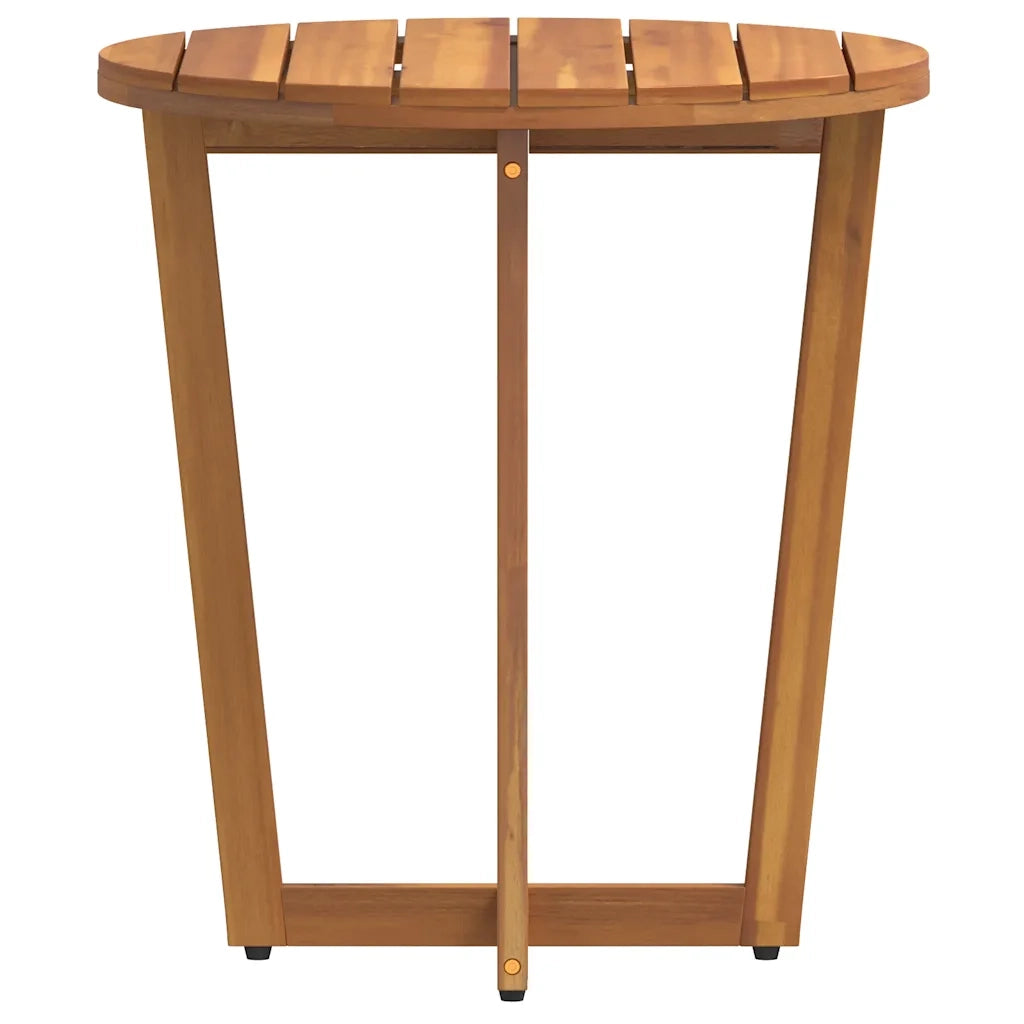Tavolino da giardino rotondo Ø55x60 cm in Legno Massello di Acacia 4108132
