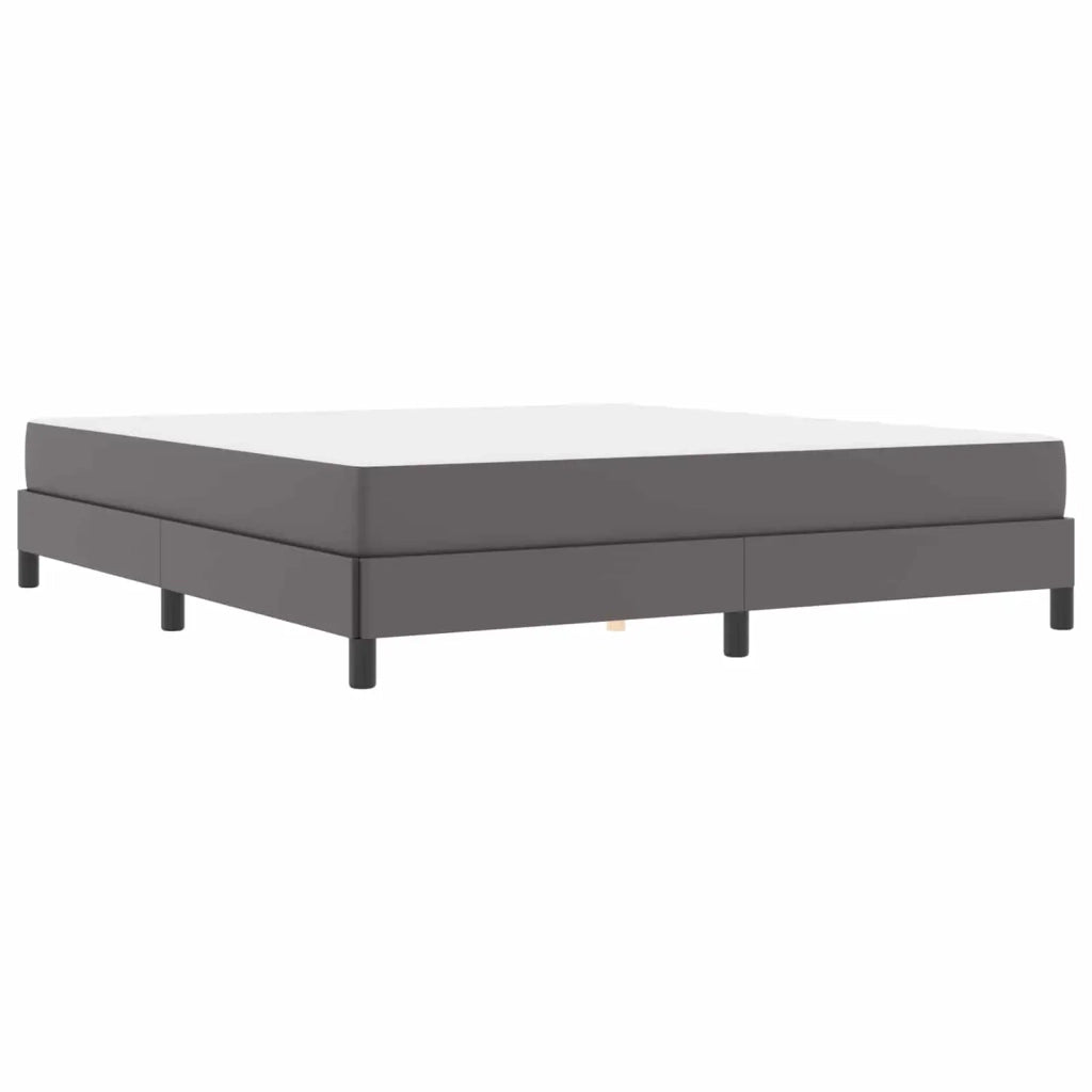 Struttura del letto con materasso Grigio 180 x 200 cm Tessuto