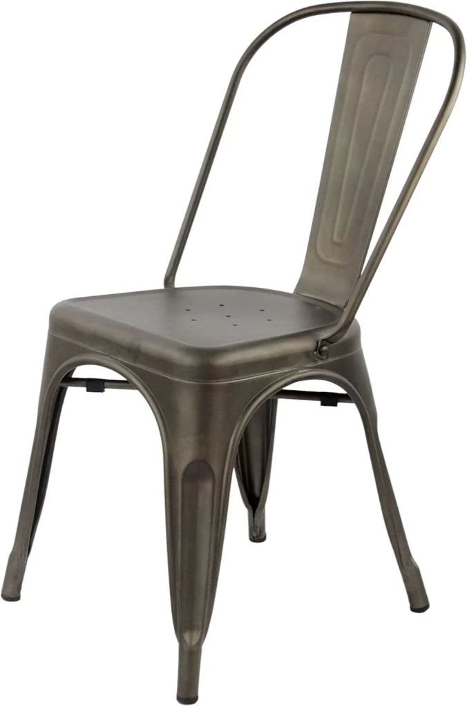 Set 6 sedie in metallo  canna di fucile l. 45 h. 85 p. 50 hs. 46 - Mobili 2G