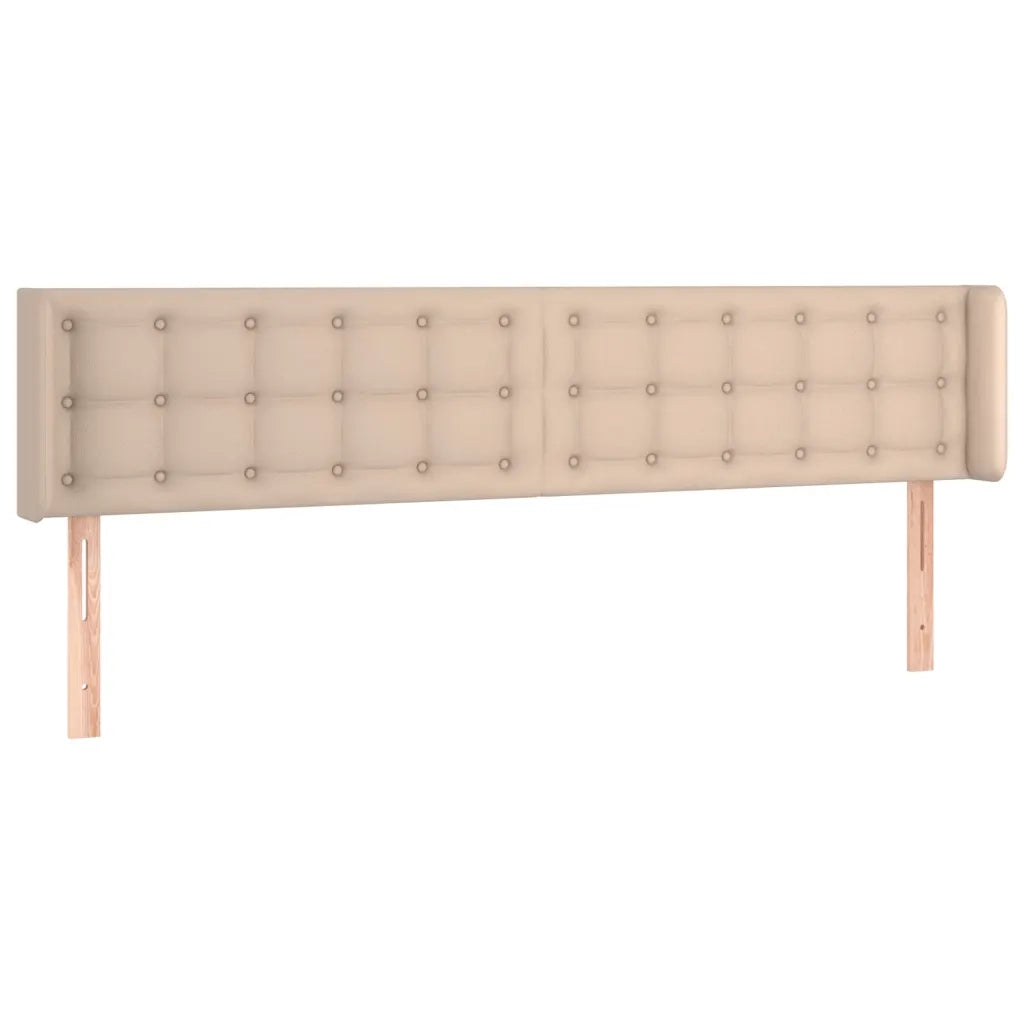 Testiera | Testata Cappuccino a LED 163x16x78/88 cm in Similpelle