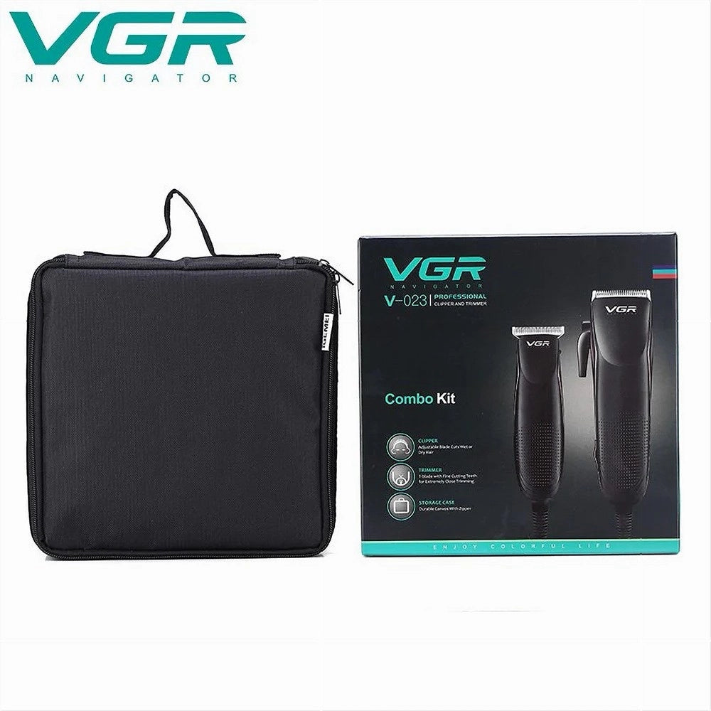 Trade Shop - Kit A 2 Rasoi Combinato Tagliacapelli Barba Trimmer Professionale Con Filo V-023 -