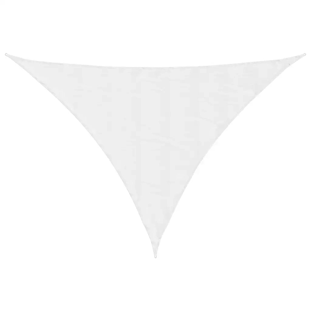 Parasole a Vela Oxford Triangolare 4x5x6,4 m Bianco 135294