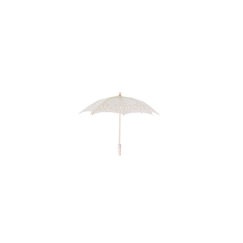 Ombrello pizzo crema cm ø60x4h44