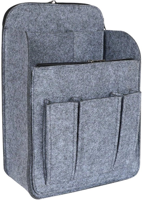 Organizzatore per Borsa con Cerniera, Tas Organizer per Borsa Grande Grigio Scuro