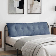 Cuscino per Schiena Blu 160 x 50 cm Tessuto in Cords