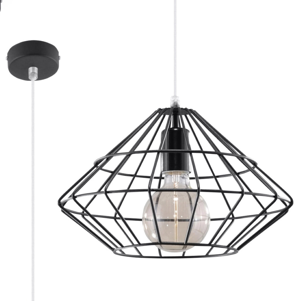 Lampada a sospensione UMBERTO nero