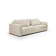 Erbezzo, Divano Letto 2 Posti Contenitore, 240x105 cm Bianco Crema