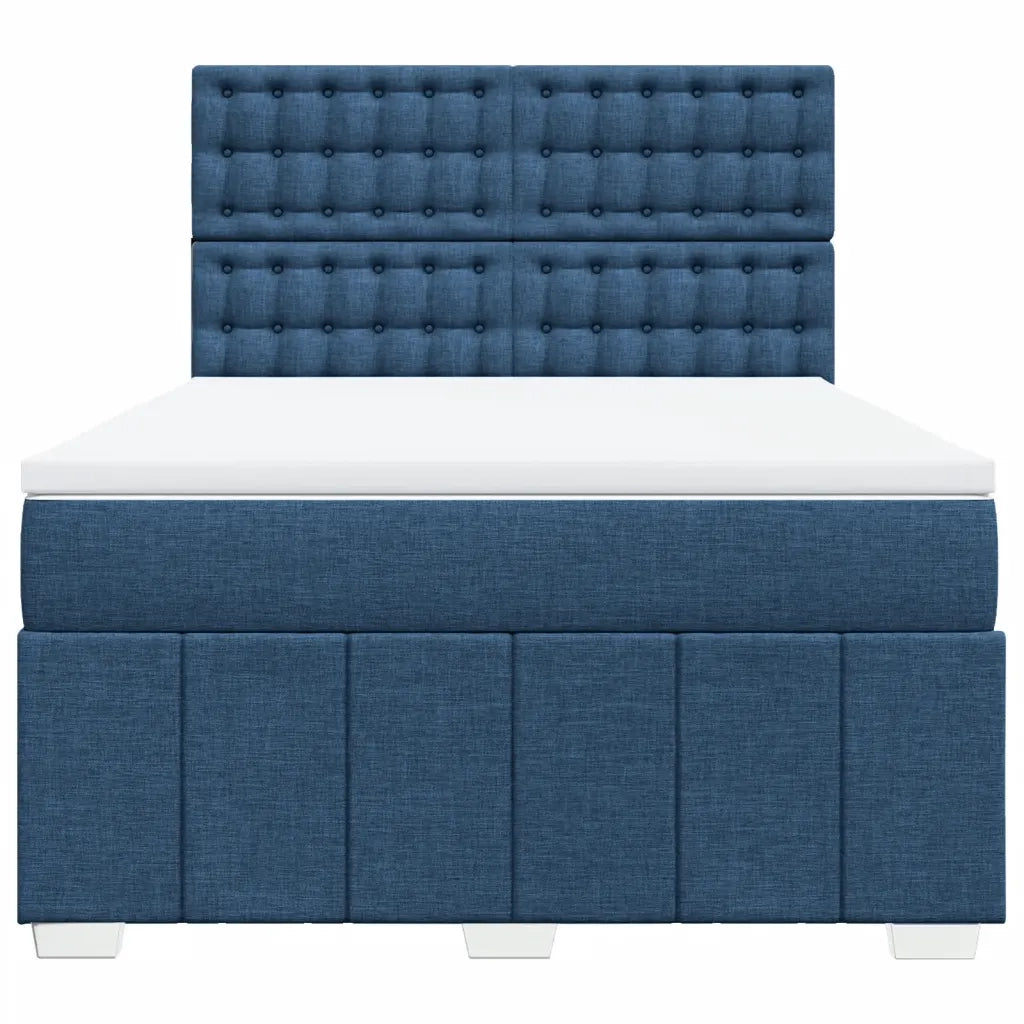 Giroletto a Molle con Materasso Blu 140x200 cm in Tessuto 3291711
