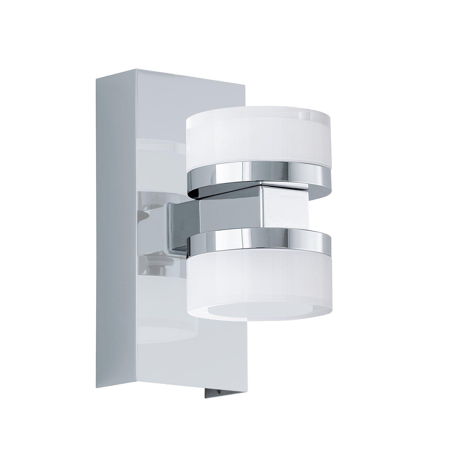 Applique Contemporanea Romendo 1 Acciaio Cromo 2 Luci Led Integrato 7,2W