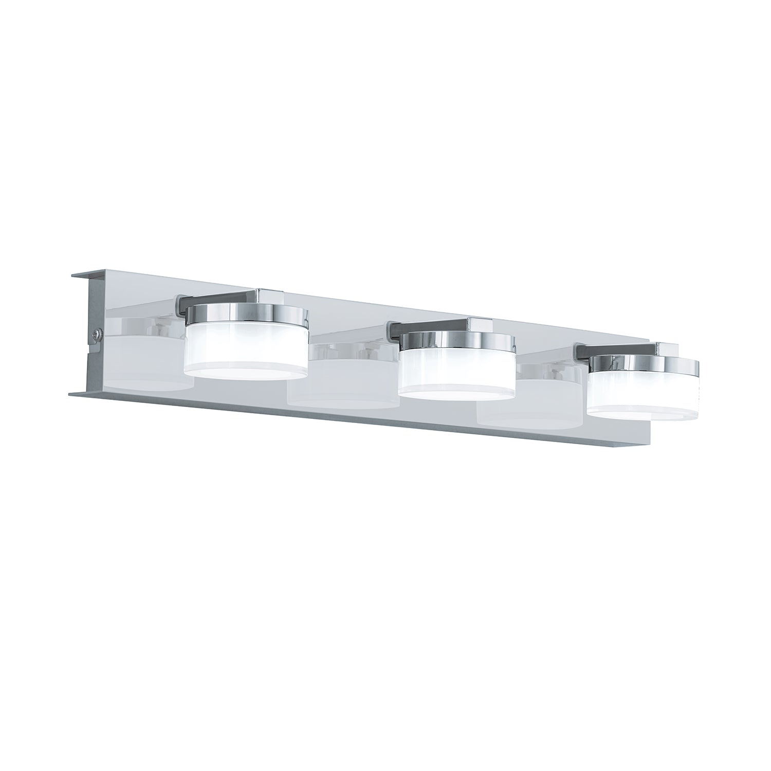 Applique Contemporanea Romendo 1 Acciaio Cromo 3 Luci Led Integrato 7,2W