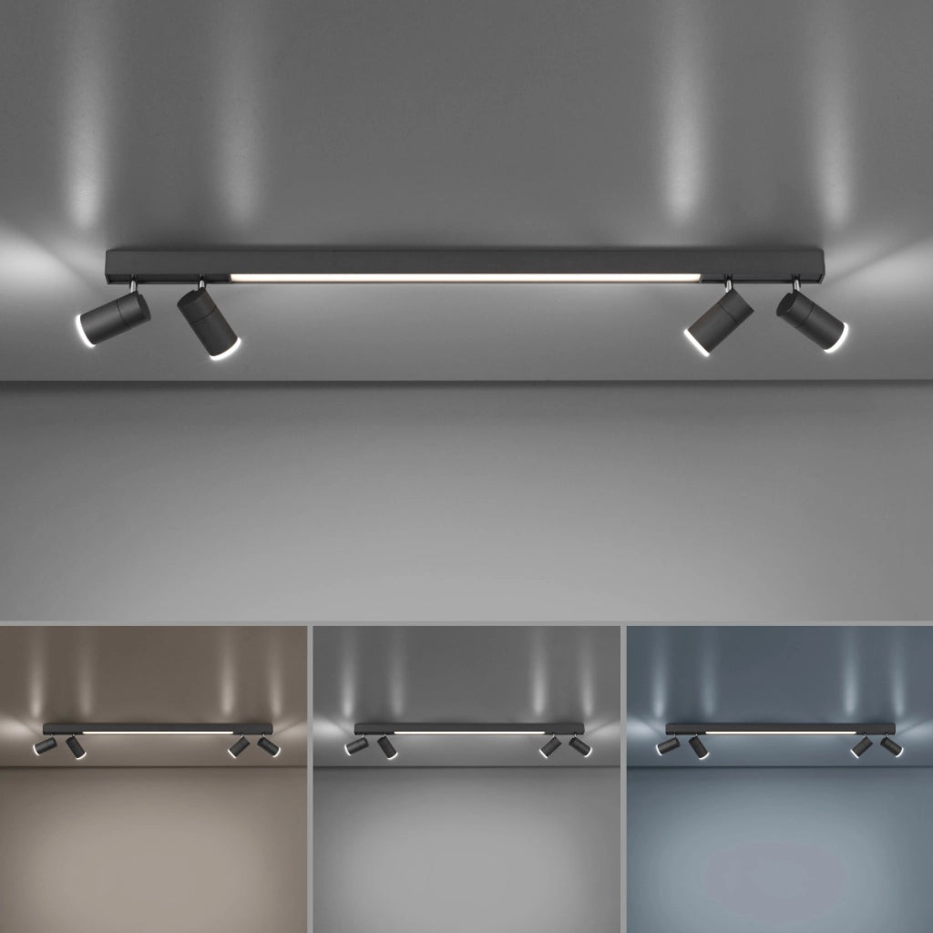 Plafoniera barra 4 spot LED 25W Pure-Lines Paul Neuhaus